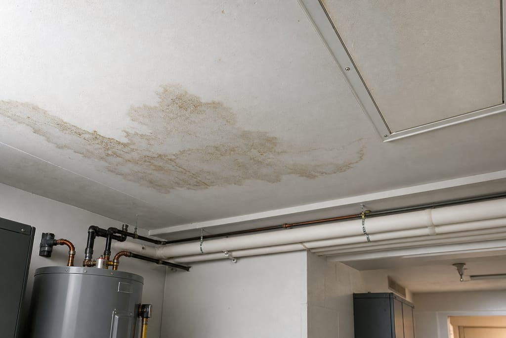 Ceiling and water stain check photo